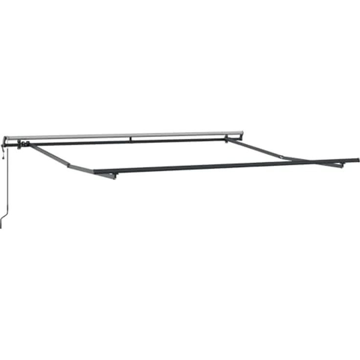 vidaXL Einziehbare Markise Taupe, 3,5 x 2 m, wetterfester Stoff mit UV-Schutz, ideal für Garten und Terrasse – Bild 8