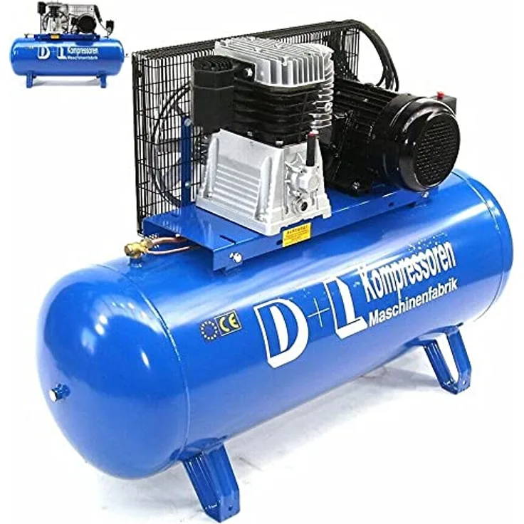 Werkstattkompressor 880 l/min 7,5PS Druckluft Kompressor 400V 500L Liter Kessel AWZ