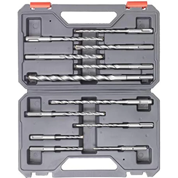 kwb 240280 SDS-Plus Hammer-Bohrer-Set, 12-teiliges Stein- u. Beton-Bohrer Satz im Kunstoff-Koffer – Bild 4