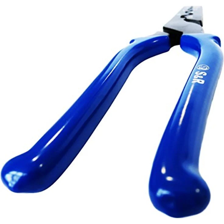 S&R Crimpzange Kabelschuh-Presszange für Aderendhülsen 0.75-16mm² Quetschzange Klemmzange Handpresszange 190mm, präzises Crimpen, vielseitiges Elektriker-Werkzeug, ergonomisches Design, hochwertige Verarbeitung, komplette Profi-Lösung – Bild 4