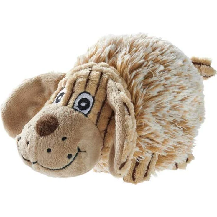 HUNTER PORI Hundespielzeug, mit Igelball, mit Plüschbezug, Hunde-Optik, S, beige – Bild 1