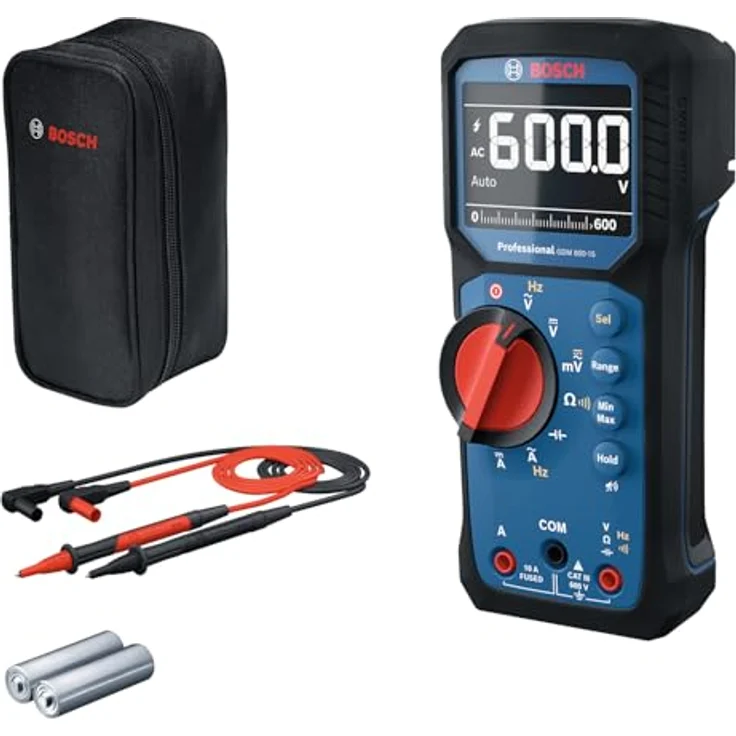 Bosch Professional GDM 600-15, Multimeter mit True RMS-Messungen, IP65, großen LCD-Display und kompaktem Design – Bild 2