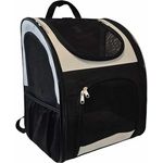 Nobby Rucksack Extend 2 Creme schwarz 34 x 28 x 41 cm, strapazierfähige Mikrofaser, abwaschbar, für bis ca. 8 kg