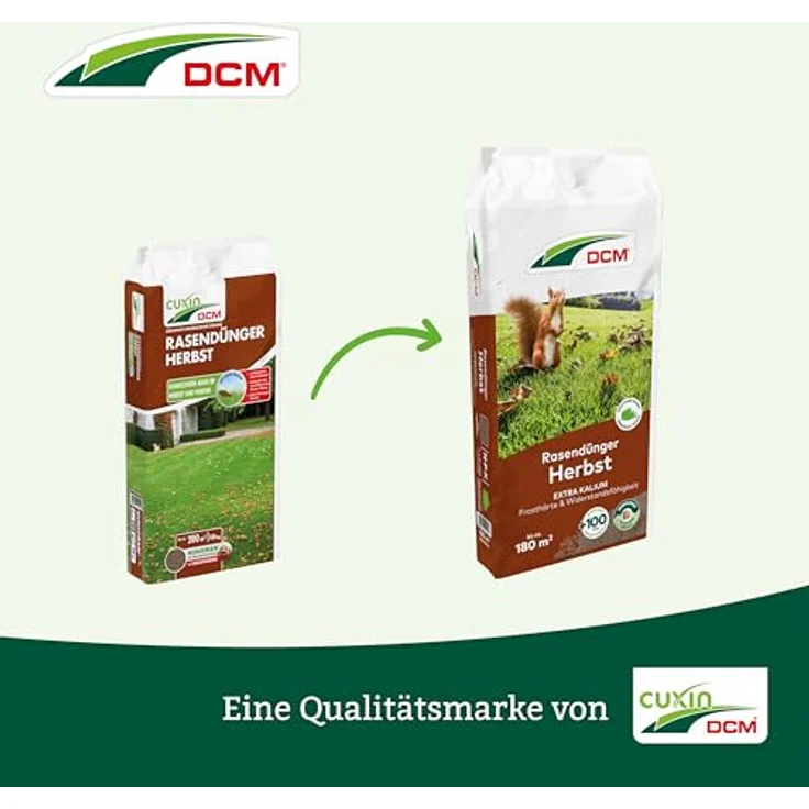 Cuxin DCM Rasendünger Herbst, organisch-mineralischer NPK-Dünger mit hohem Kaliumanteil, 9 kg – Bild 9