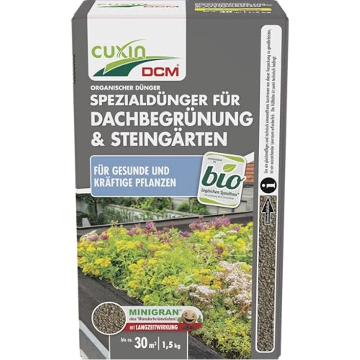 Cuxin DCM Spezialdünger für Dachbegrünung & Steingärten, 1,5 kg – Bild 2