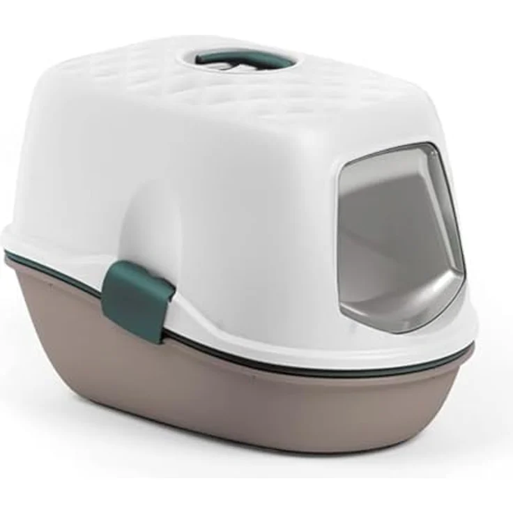 Zolux Toilette FURBA ABSOLUTE mit 39x59x43 cm Maschenweite. Rotgrün (590017TAU) (Katzenklo geschlossen), Katzenklo – Bild 1