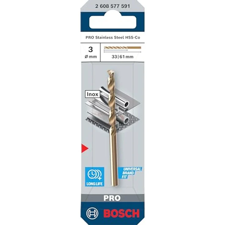 Bosch Accessories 2608577591 Metall-Spiralbohrer, HSS-Co mit Kobalt, für präzise Edelstahlbohrungen – Bild 2