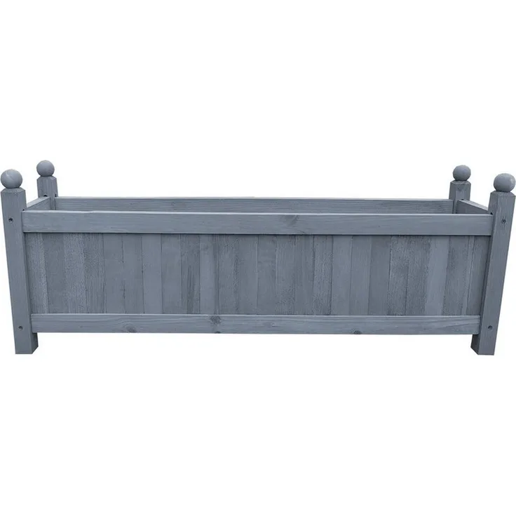 HTI-Line Pflanzkübel Heidi XL, Holz Pflanzkasten 90 x 34 x 20 cm, natürlicher Charme für Blumenpracht
