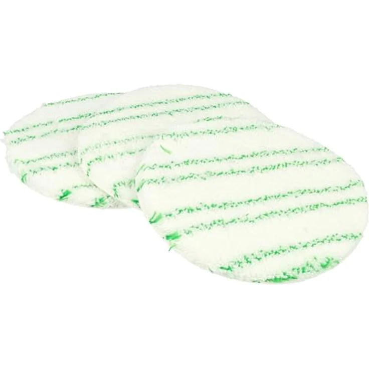 Vhbw Polierpad-Set für Kärcher FP 303, 6x Polierscheiben für Laminat, Durchmesser 12,5 cm, weiß/grün, waschbar bis 60°C – Bild 8