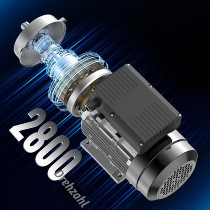 VEVOR 1,1 kW Elektromotor 2800 U/min, AC 220–240 V, einphasig, B34-Rahmen, Luftkompressormotor mit 24 mm Keilwelle, Rechts-/Linkslauf – Bild 8