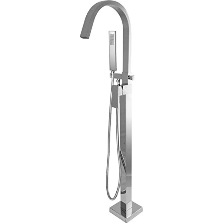 PaulGurkes Standarmatur PGVMSTAND, Einhandmischer mit Handbrause, verchromt, aus massivem Messing – Bild 1