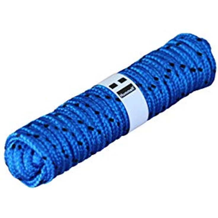 Hummelt Rope Flechtleine Polypropylenseil 8mm 20m blau/schwarz