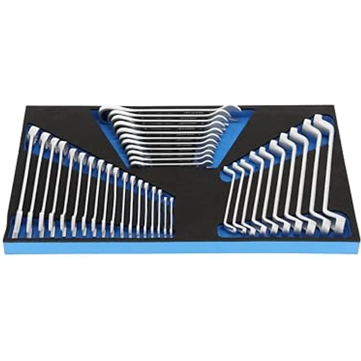 Gedore Ring-Maulschlüssel-Sortiment, 39-tlg. in Check-Tool-Modul mit bestücktem Werkzeug, Maße 633 x 390 x 35 mm – Bild 3