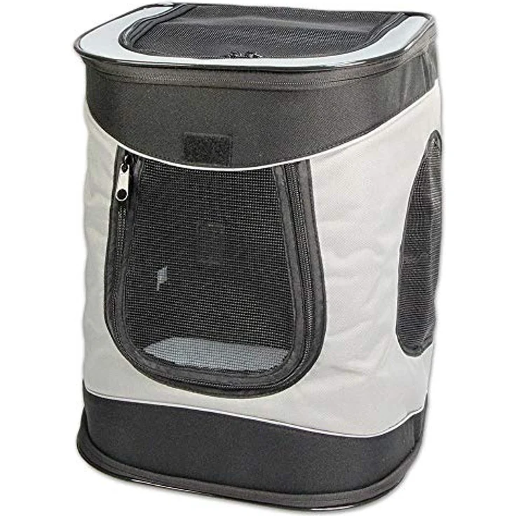 Trixie Rucksack Timon 34 × 44 × 30 cm, schwarz-grau – Bild 3