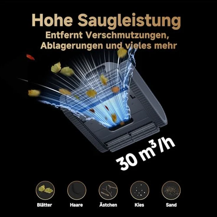 Dreame Poolroboter Z1, Hightech-Poolerkennung & Pfadplanung, hohe Saugleistung, für Pools bis 180 – Bild 4