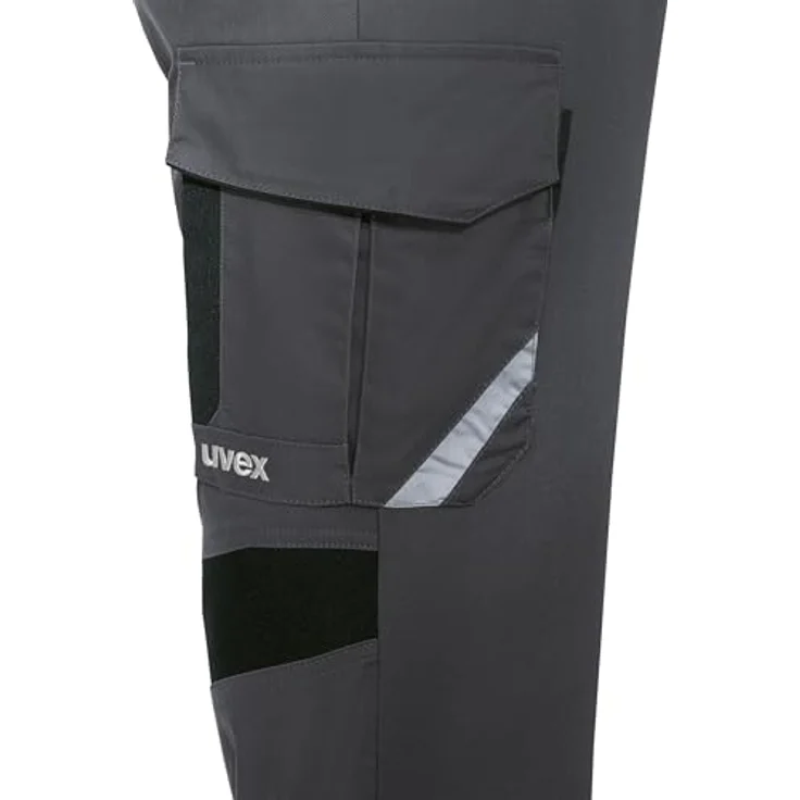Uvex Safety Latzhose uvex suXXeed industry, anthrazit, mit CORDURA®-Verstärkungen und Reflexdetails, Größe 66 – Bild 6