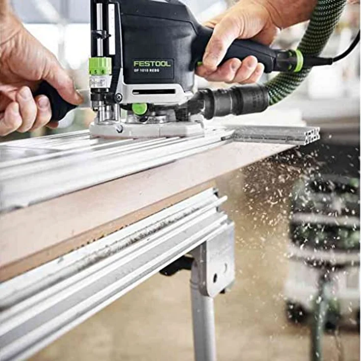 Festool Verlängerungsprofil mfs-vp 200, Fräsmaschinen-Zubehör mit 2 x 200 mm Profilen, schwarz – Bild 2
