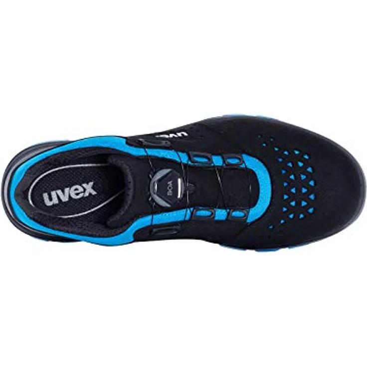 Uvex S1P 95582 Sicherheitsschuh, verbesserte Passform und leuchtende Laufsohle in Rot – Bild 5