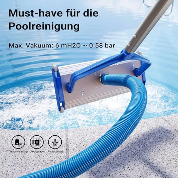 9m - 32mm - Schwimmbadschlauch mit 165g-m - Made in Europe – Bild 7