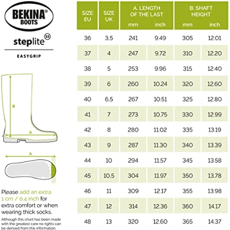 Bekina Steplite EasyGrip Stiefel S5, Sicherheitsschuh nach EN ISO 20345:2011, gelb/schwarz, Größe 47 – Bild 7