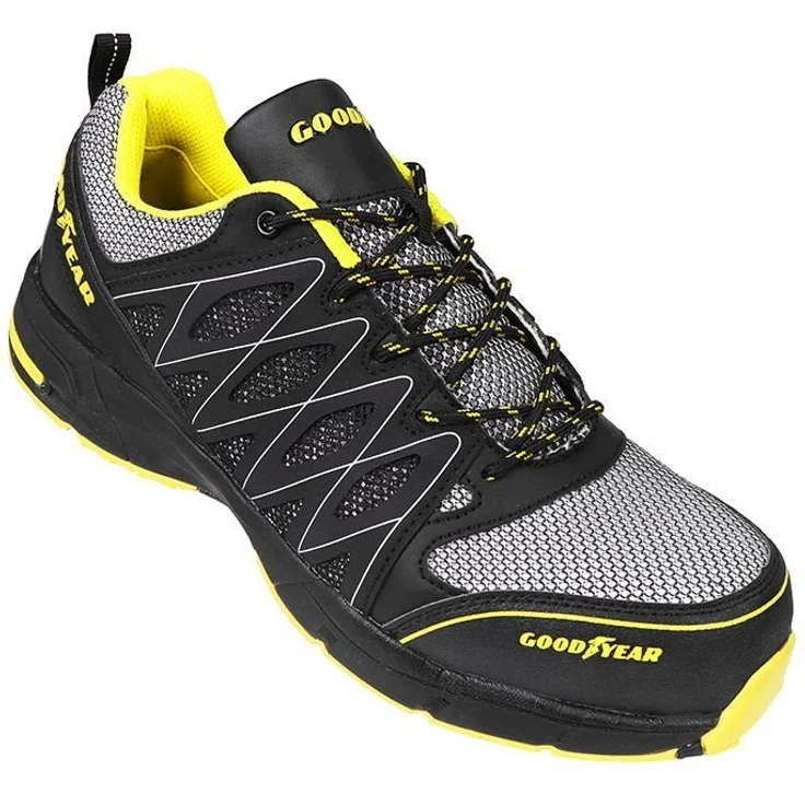 Goodyear GYSHU1502A S1P Sicherheitsschuh, Sportlicher Pro Lite Trainer in Athletic Design, schwarz – Bild 1