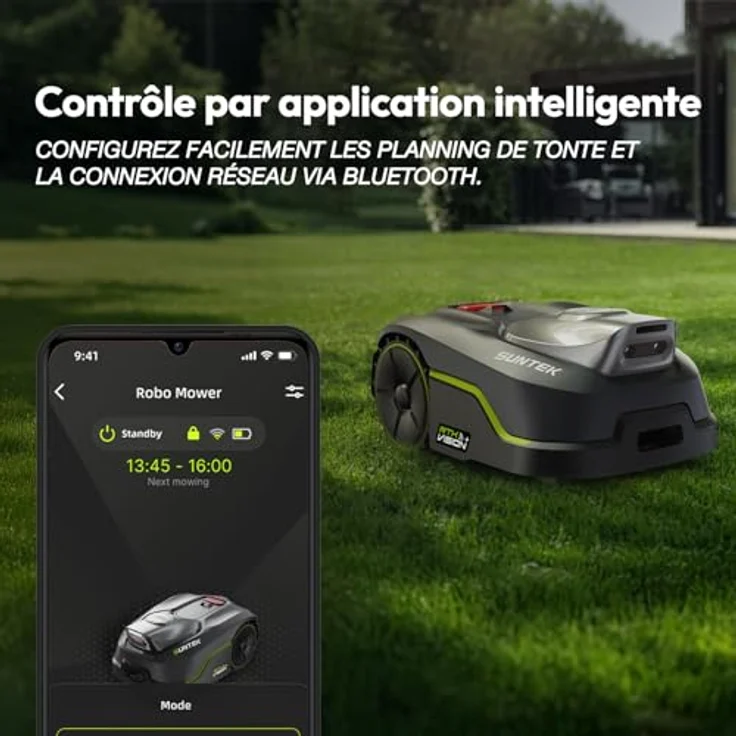 SUNTEK SRM3050 RTK+Vision+TOF Mähroboter, Kabellose Präzision mit App-Steuerung, Multizonen-Management, Hinderniserkennung für 500 m² – Bild 9