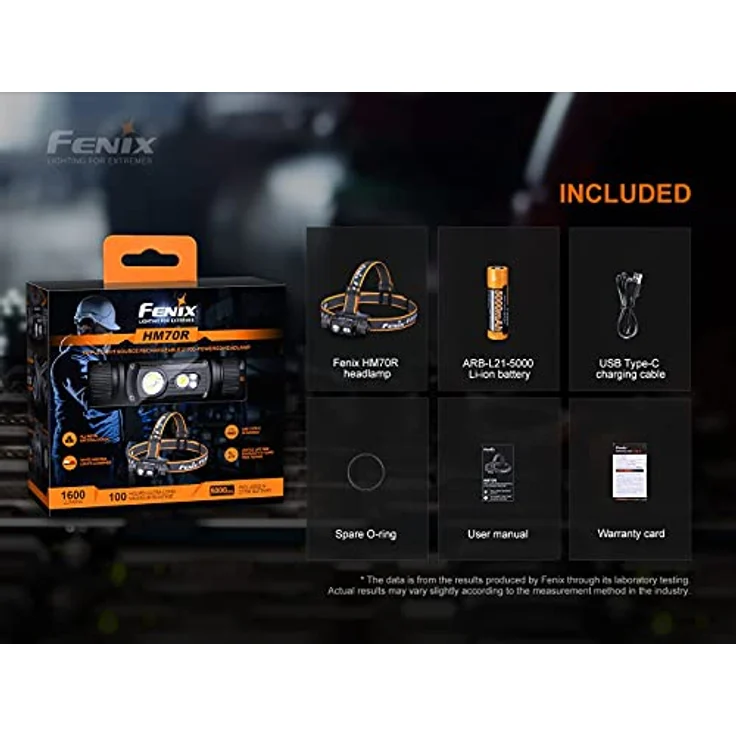 FENIX Hm70r Rechargeable 21700 Powered Headlamp with, Neutral White and Red LEDs Scheinwerfer – Bild 5