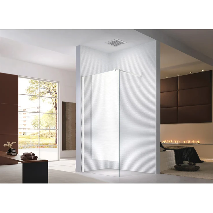 Glaszentrum Hagen Walk in Duschabtrennung - 80x200 cm, 10 mm ESG Glas, Alu-Profil in White