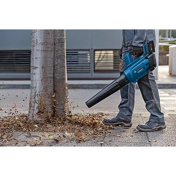 Bosch Professional BITURBO Akku-Gebläse GBL 18V-750 (Volumenstrom von 780 m³/h, Luftgeschwindigkeit von bis zu 198 km/h, variable Drehzahl) – Bild 4