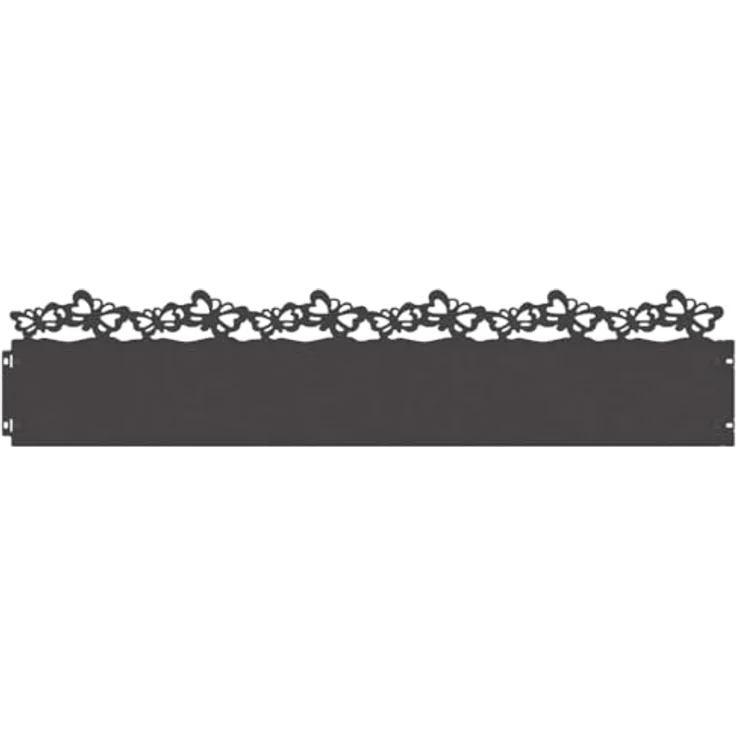 vidaXL Rasenkanten 30er Set, schwarze Metallrasenbarriere, 103 x 0,05 x 22 cm, langlebige Garten- und Terrassenumrandung – Bild 1