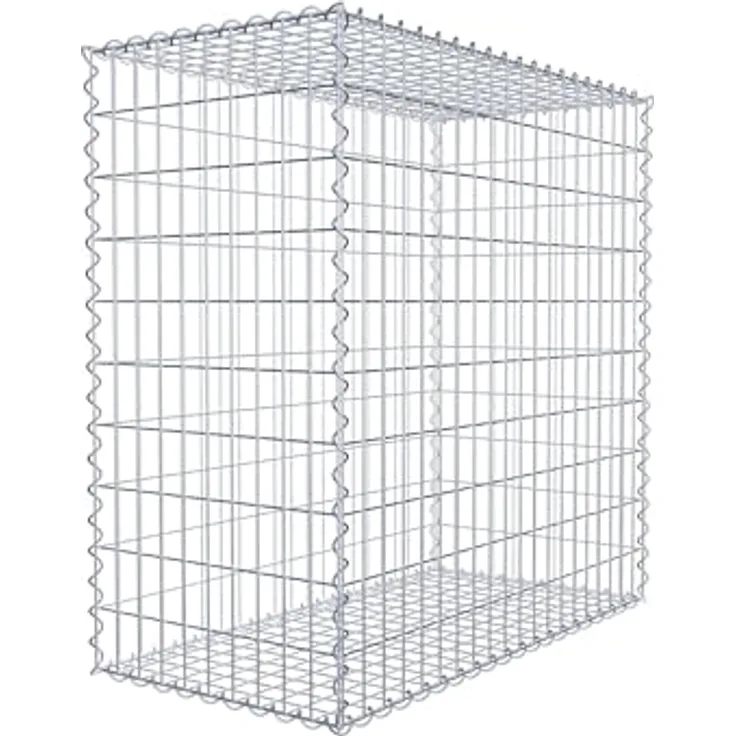 Gabiona Gabione 100 cm x 100 cm x 50 cm (L x H x T), Maschenweite 5 cm x 10 cm, Spirale