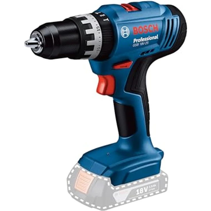 Bosch Professional GSB 18V-25, Akku-Schlagbohrschrauber mit 18V Motor, vielseitig für Holz, Mauerwerk und Metall – Bild 1