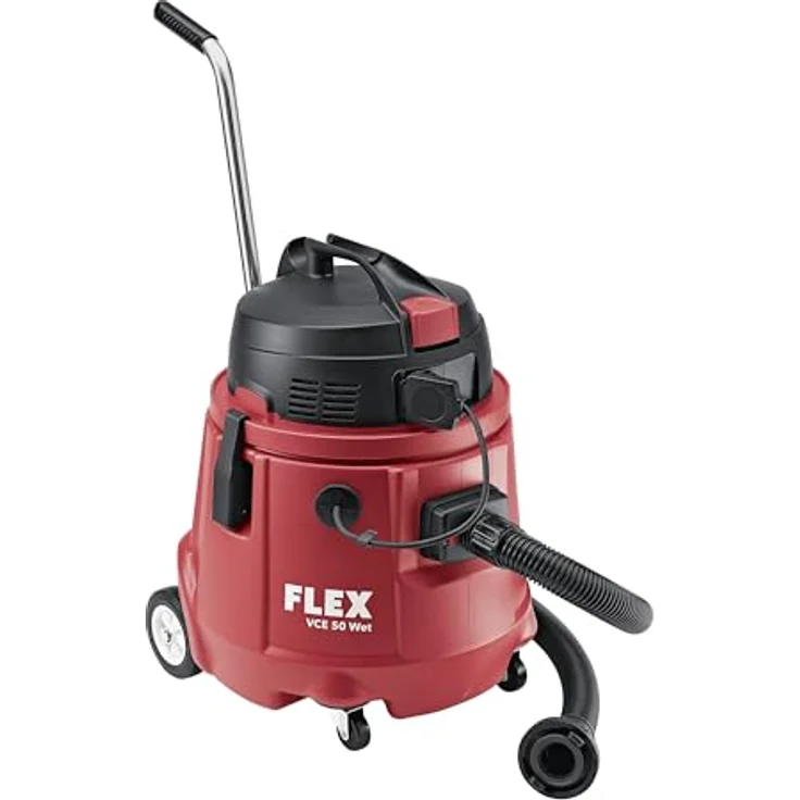 FLEX VCE 50 WET, Nasssauger mit integrierter Wasserpumpe, 50 L Behältervolumen, 1300 W, 4200 l/min, 23.000 Pa Unterdruck, 7,5 m Kabellänge – Bild 1