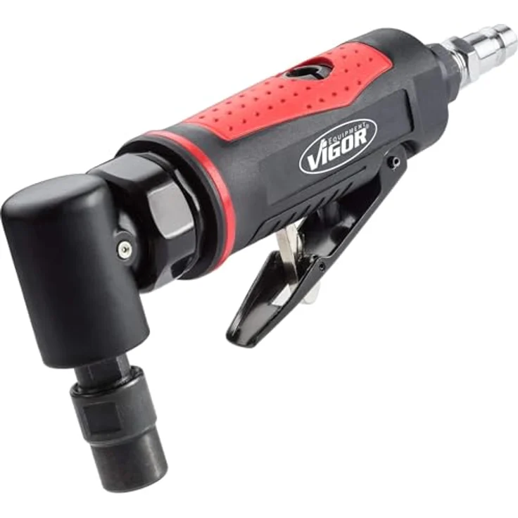 Vigor Druckluft-Stabschleifer, max. 20.000 U/min, 3 und 6 mm Spannfutter, 0,45 kg, inkl. Kälteisoliergriff, 6,3 bar – Bild 1