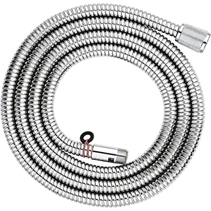 GROHE Vitalioflex - Metallbrauseschlauch (2000 mm, verstärkte Ausführung, knickfest, hitzebeständig), chrom, 22116000