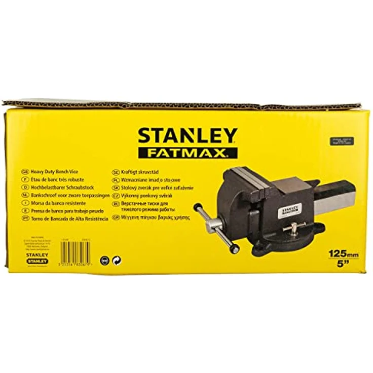 Stanley Maxsteel Schraubstock (schwere Ausführung, 95 mm Ausladung, 125 mm Spannweite, 1800 kg Spannkraft) 1-83-067 – Bild 12