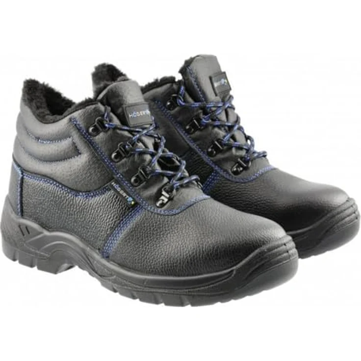 Högert Technik MURITZ, Winter-Arbeitsstiefel S3 SRC 45, isolierte Stiefelette, schwarz – Bild 1