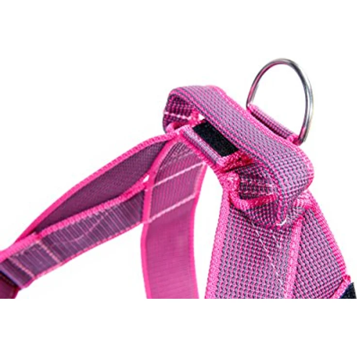 Julius-K9 K9 GURTGESCHIRR GR 0 ROSA 58-7 (M, Hund), Halsband + Leine - Verstellbare Gurte, reflektierende Aufschriften, Sicherheit und Komfort. – Bild 4