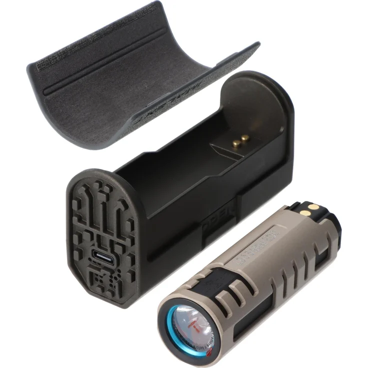 Imalent LD35 Premium Edition Taschenlampe, bis zu 1200 Lumen mit Ladebox, grau, 8.10 cm
