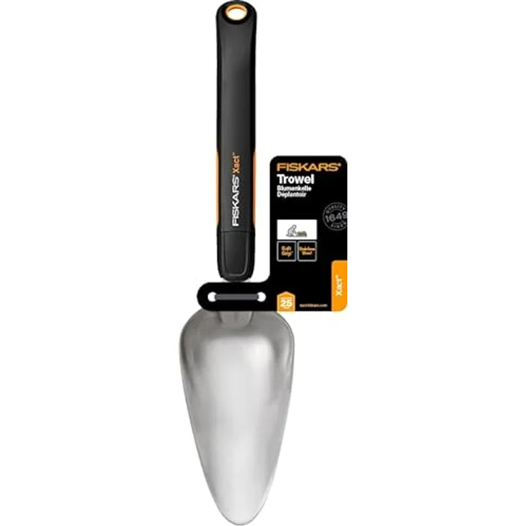 Fiskars Blumenkelle zum Ein- und Umpflanzen, Länge: 37,5 cm, Schwarz-Orange, Rostfreier Stahl-Kunststoff, Xact, 1027043 – Bild 8