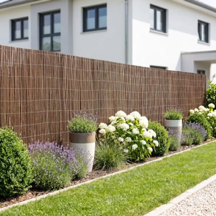 casa.pro Weidenmatte Hyssna, 160 x 500 cm Sichtschutzmatte aus natürlicher Weide für Garten, Balkon und Terrasse – Bild 1