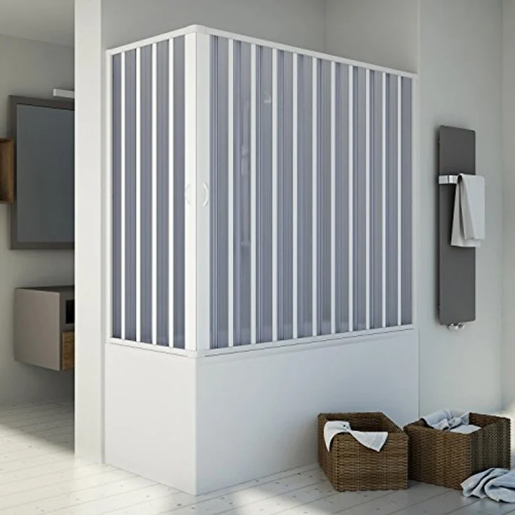 Badewannenaufsatz Duschkabine in PVC 170x70 CM H150 mod. Santorini Zentral – Bild 2
