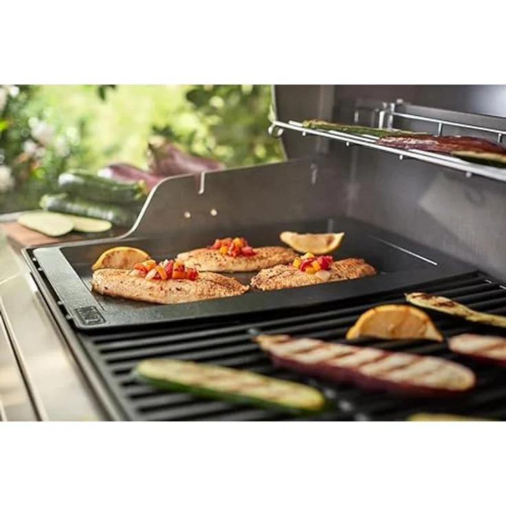 Weber Grillplatten für Genesis II 400-600 Serie, schwarz, 54,9 x 40,8 x 3 cm, 7650 – Bild 3