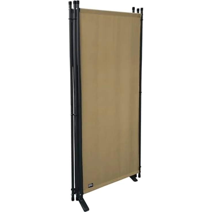 QUICK STAR Paravent 6-teilig, 340x165cm Beige - Blickdichter, wetterfester Raumteiler für Garten & Balkon, faltbar – Bild 4