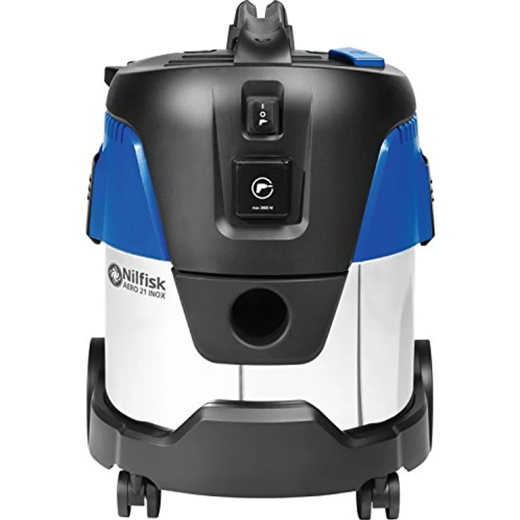 Nilfisk Nass-/Trockensauger AERO 21-11 PC INOX (Gerätesteckdose, Behälter Edelstahl, Industriesauger 1250 W, kompaktes Format, Blasfunktion, Luftmenge (l/min.) 3600) 107406603 – Bild 2