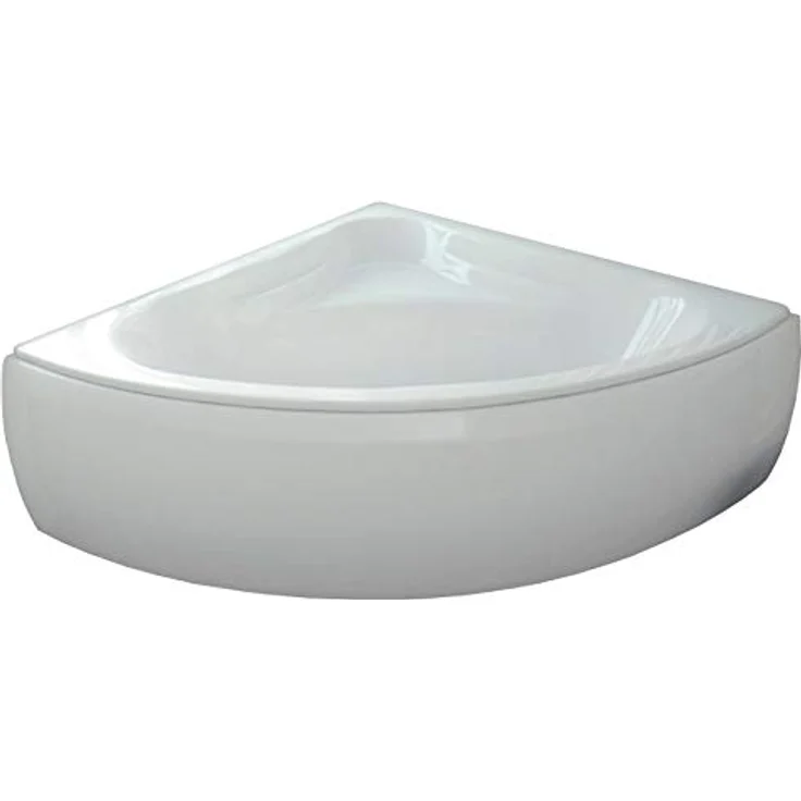 Bad Land Badewanne MIA 140x140, Eckwanne mit Acrylschürze, antibakterieller Beschichtung und rutschfesten Eigenschaften, schneeweiß – Bild 3