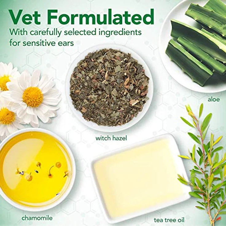 Vet's Best Dog Ear Cleaner Kit, Multi-Symptom Ohrreinigung und Linderung, alkoholfrei, mit natürlichen Inhaltsstoffen – Bild 5