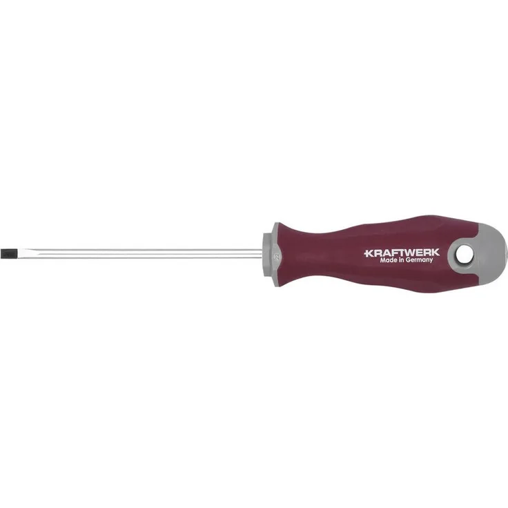 Kraftwerk PRO LINE Schlitzschraubendreher 0.8 x 100 mm, ergonomischer 3-K-Griff für optimale Kraftübertragung und hohen Komfort