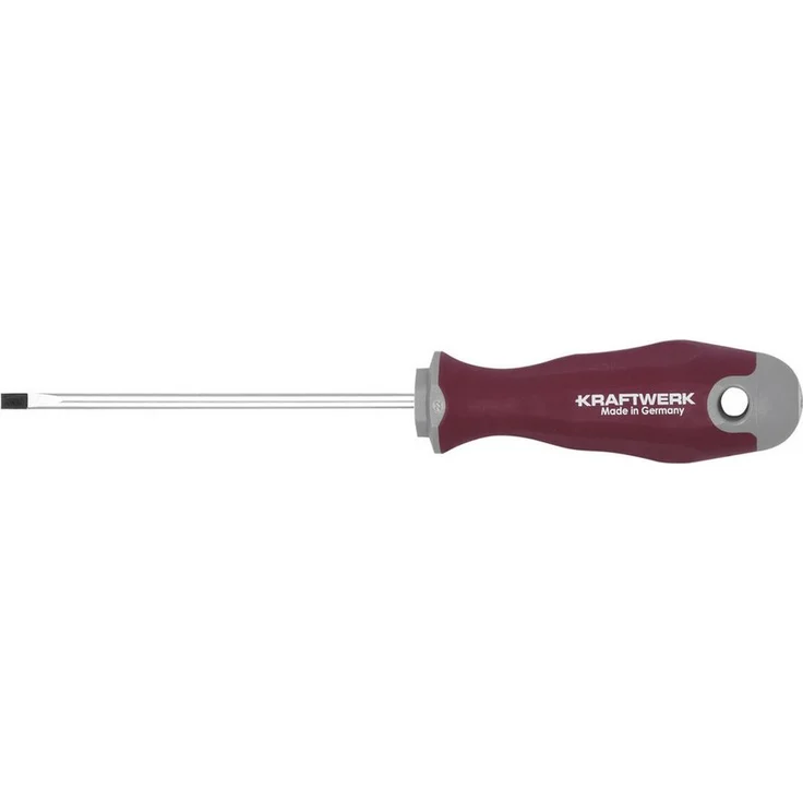 Kraftwerk PRO LINE Schlitzschraubendreher 0.8 x 100 mm, ergonomischer 3-K-Griff für optimale Kraftübertragung und hohen Komfort