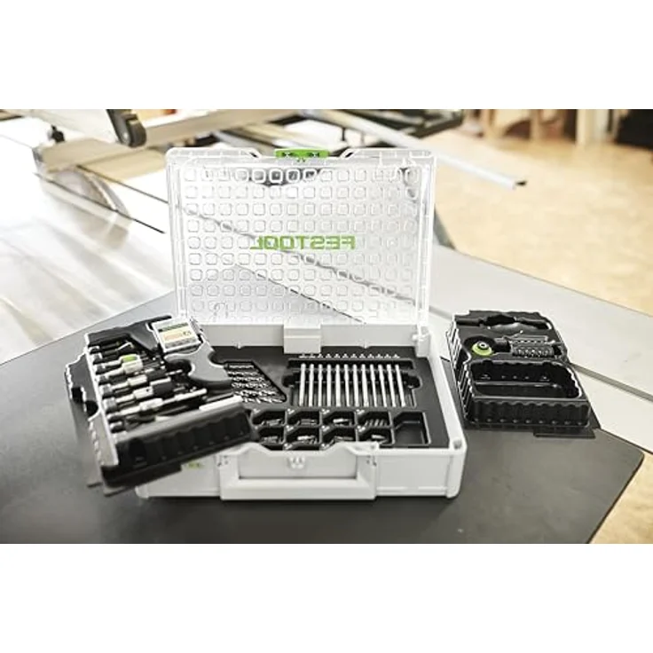 Festool SYS3 M 89 ORG CE-SORT, Montageset mit 104-teiligem CENTROTEC Zubehör für Akku-Bohrschrauber – Bild 4